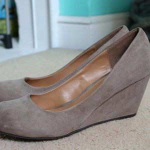 Suede Wedge Heels by CL by Laundry